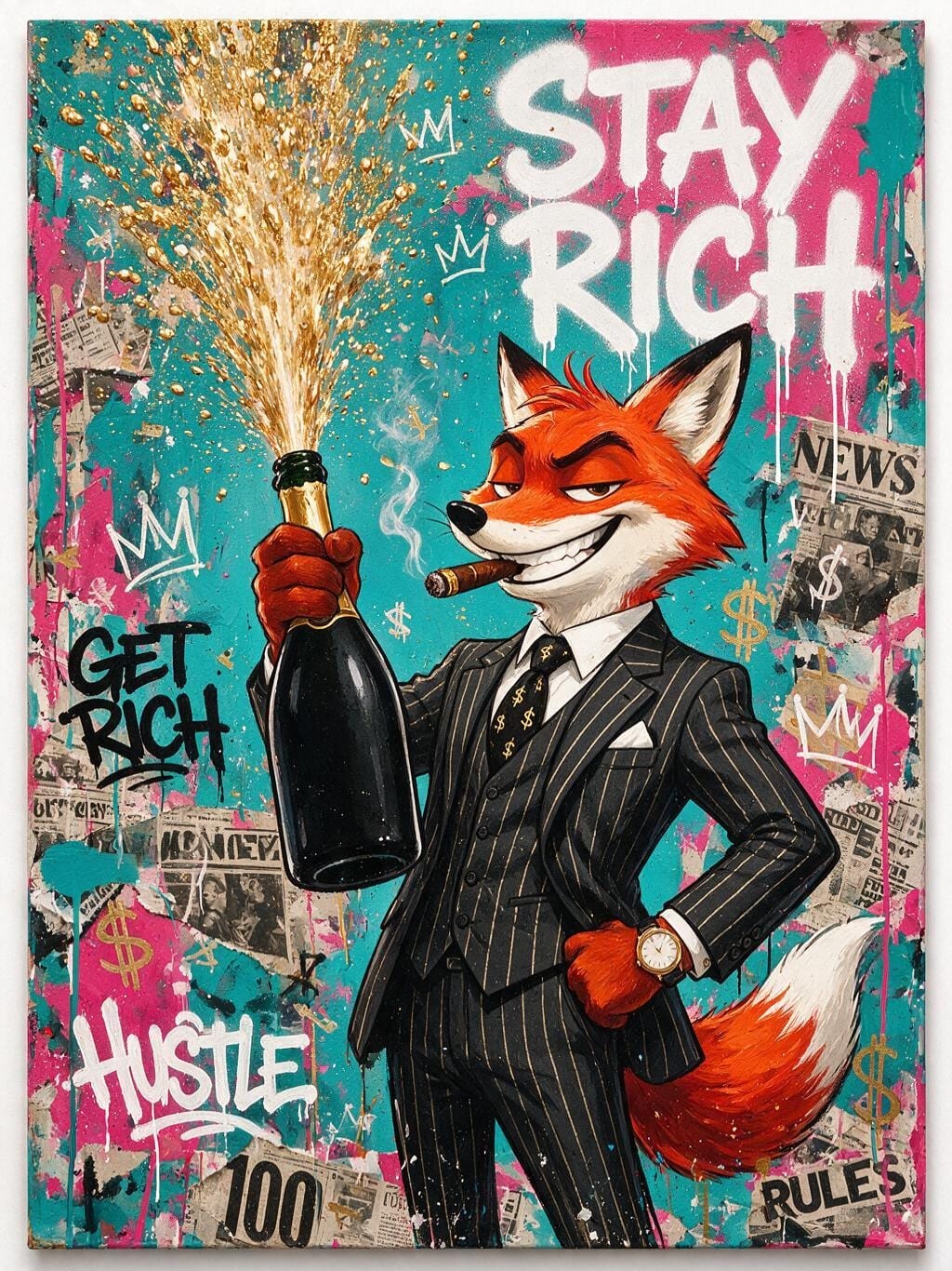 Champagne Shower Fox