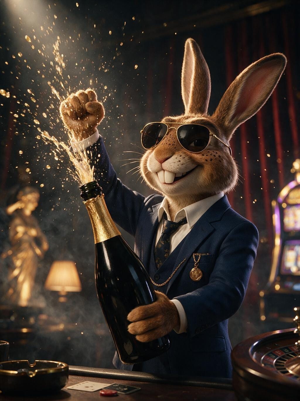 Champagne Shower Hare