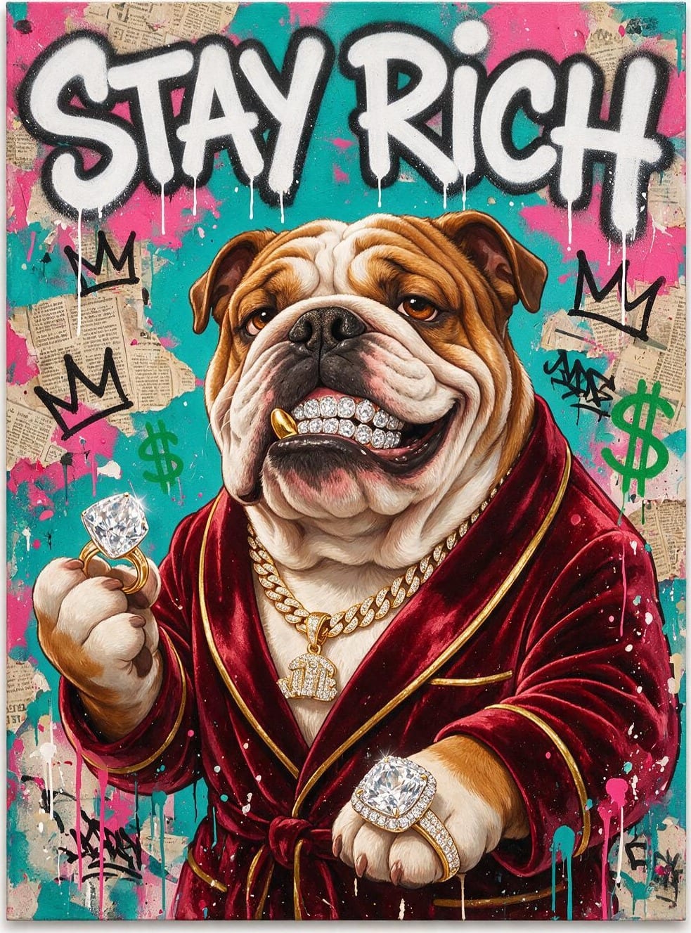 Diamond Hands Bulldog