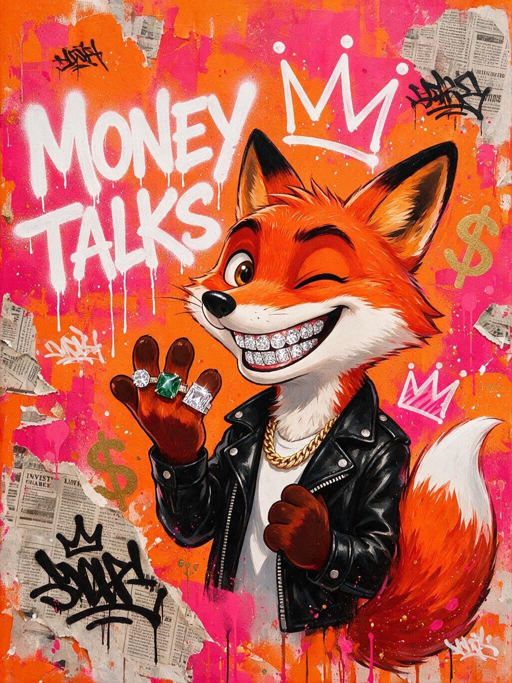 Diamond Hands Fox