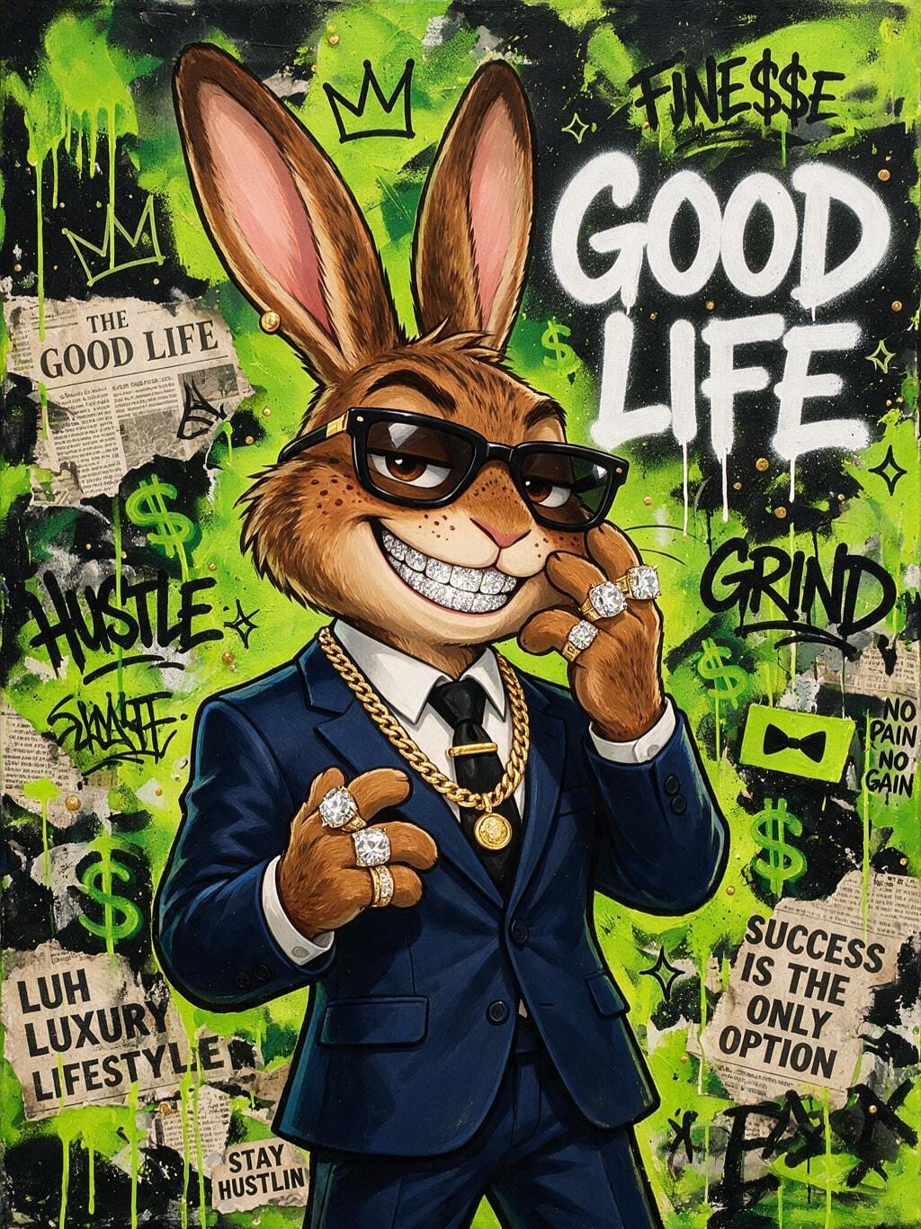 Diamond Hands Hare