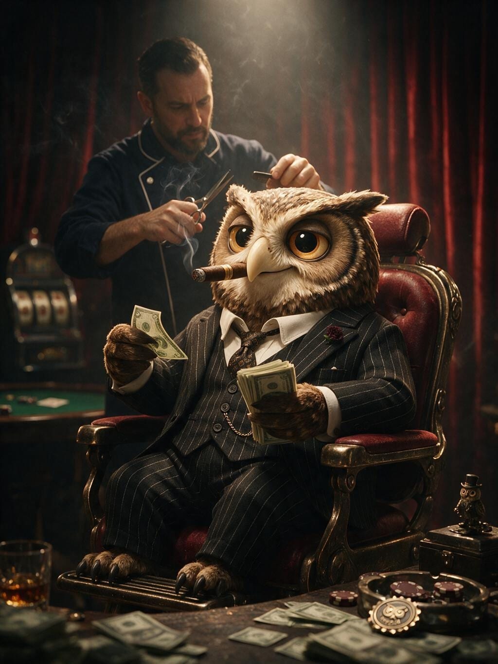 Fresh Cut Owl · Leinwand