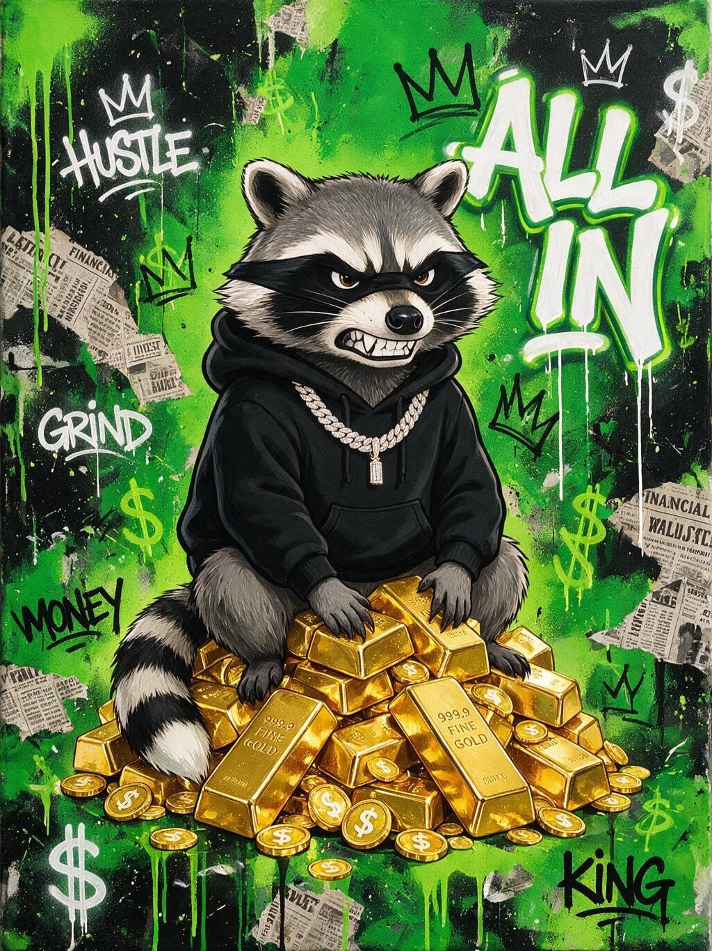 Gold Rush Raccoon