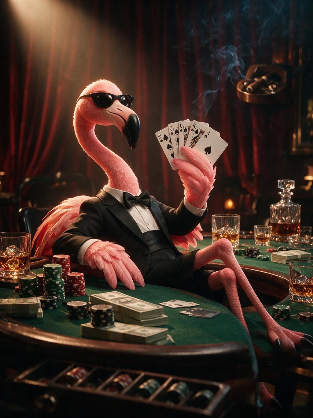 Poker Night Flamingo
