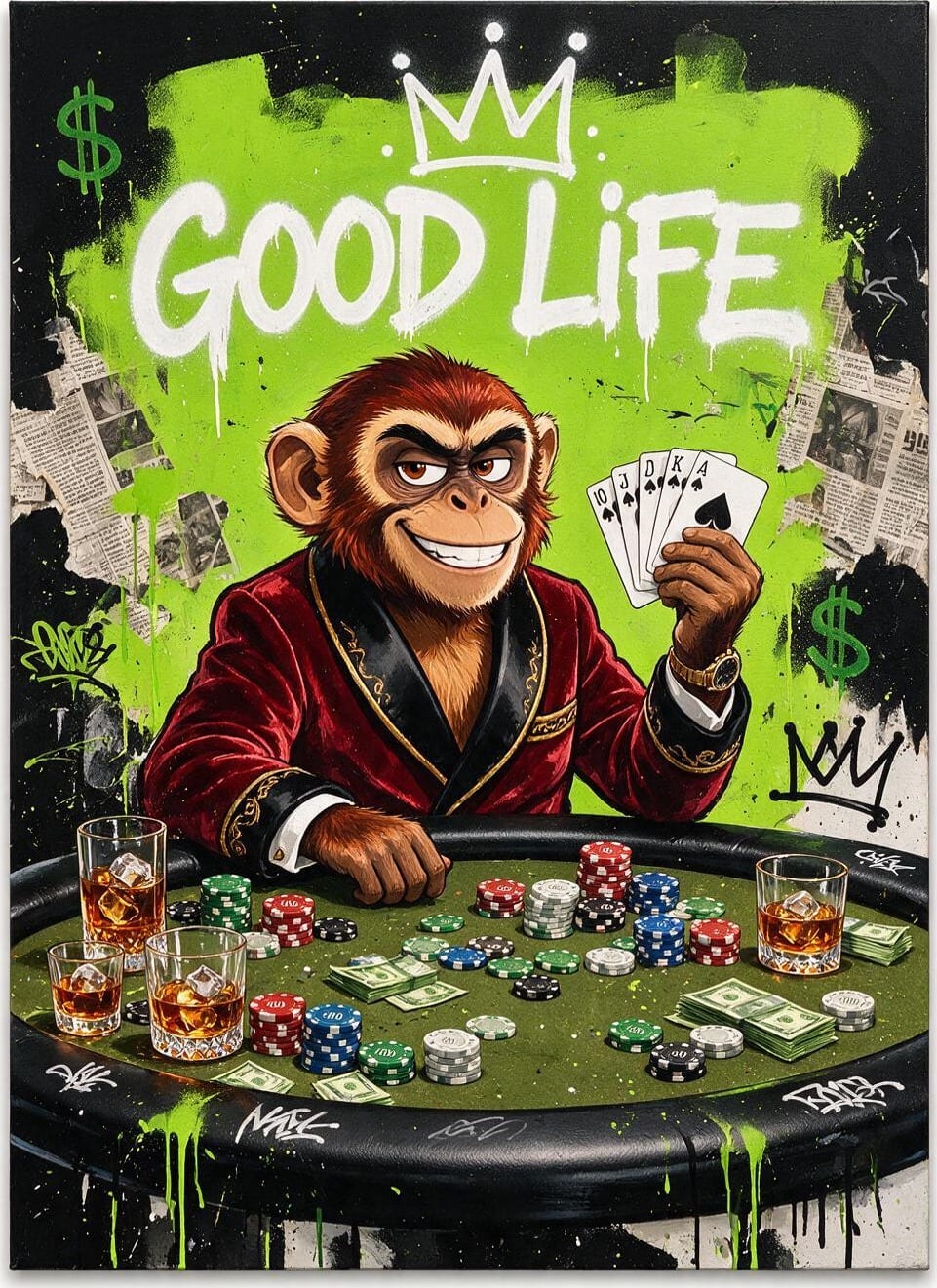 Poker Night Monkey