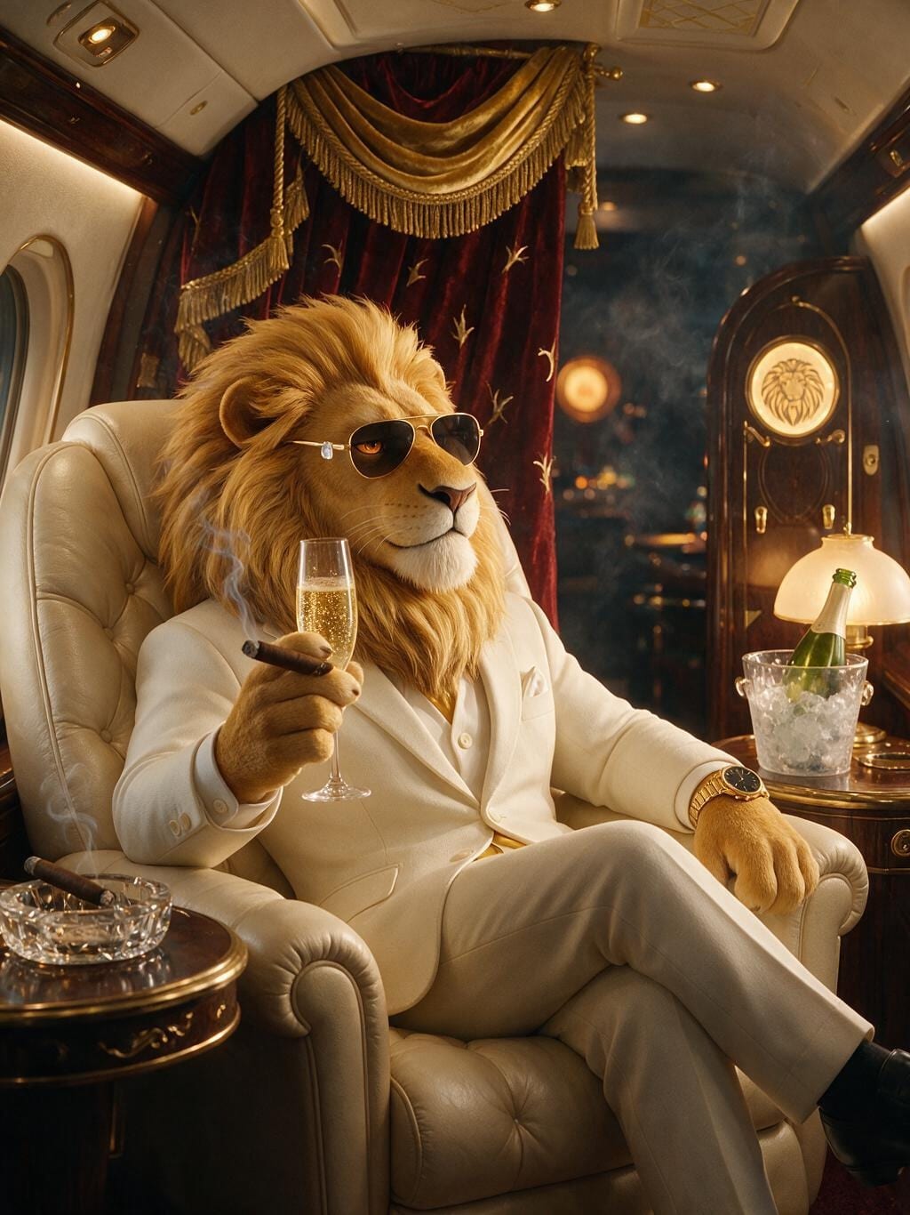 Private Jet Lion
