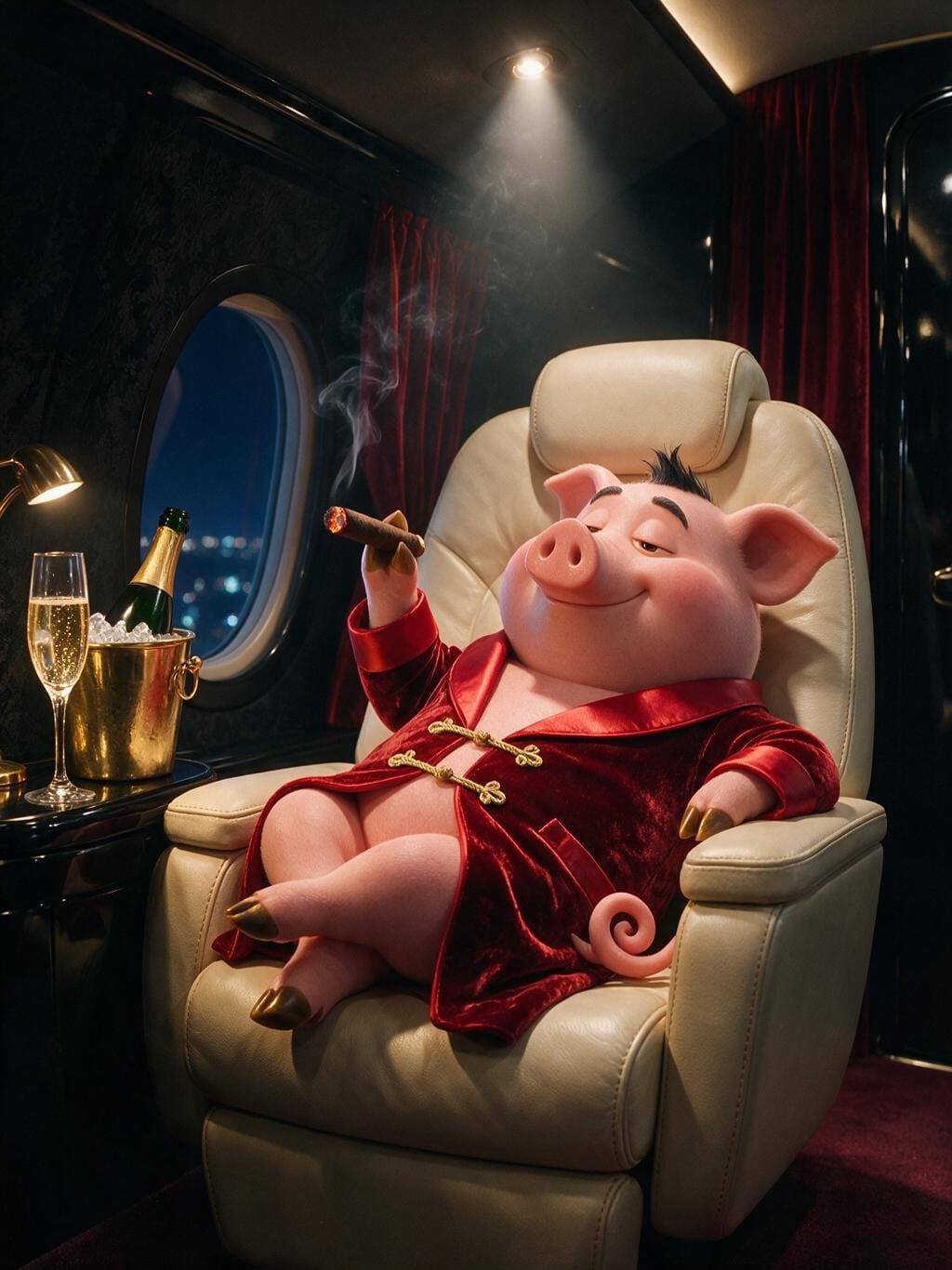 Private Jet Pig