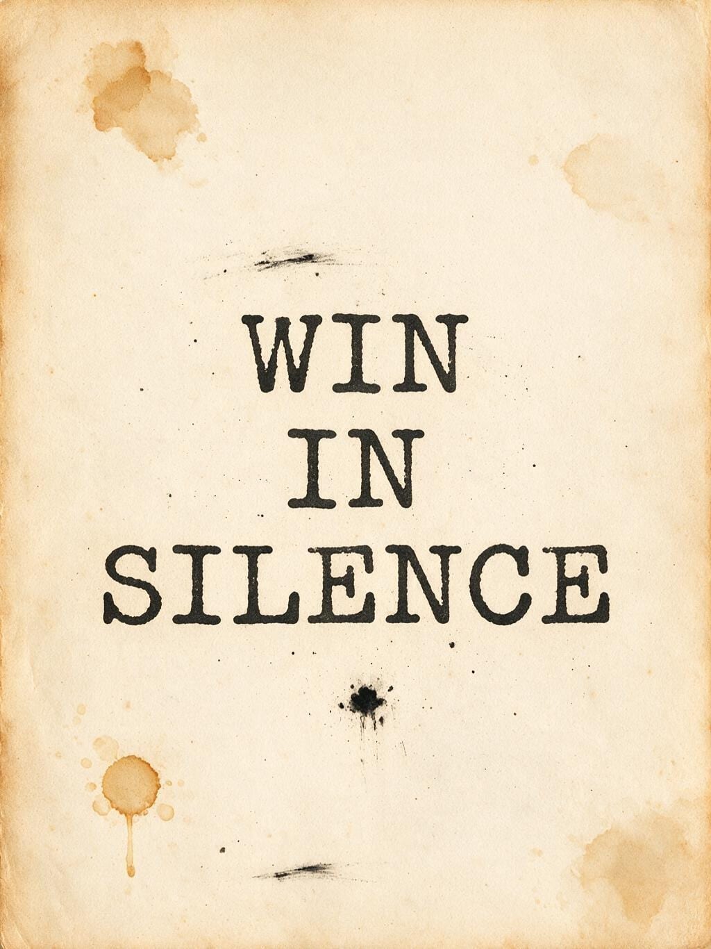 Win In Silence