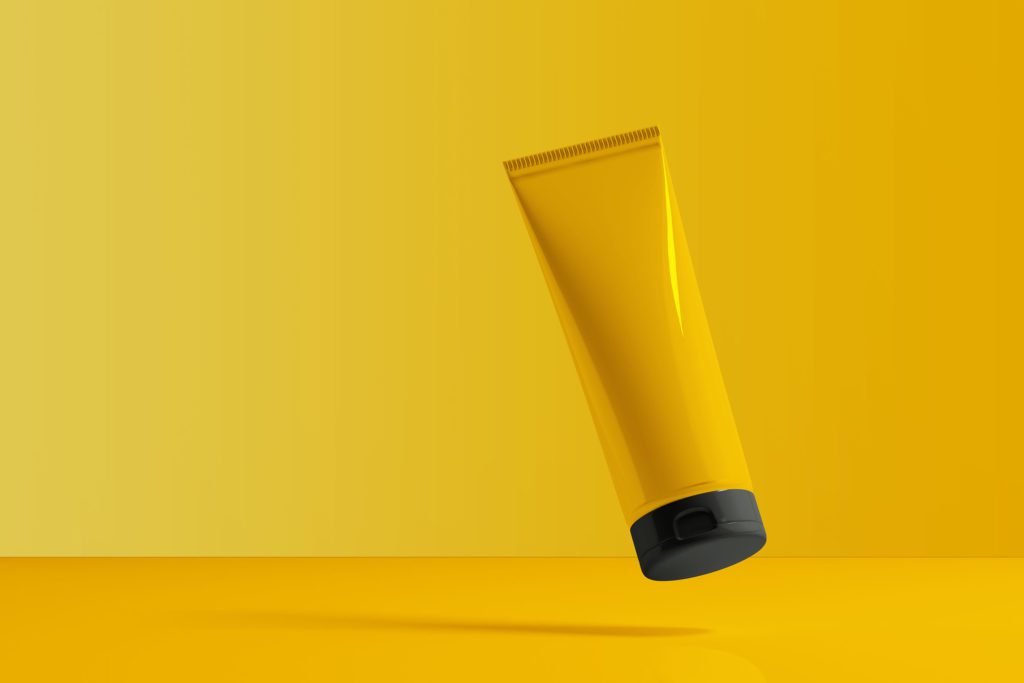 yellow bottle product