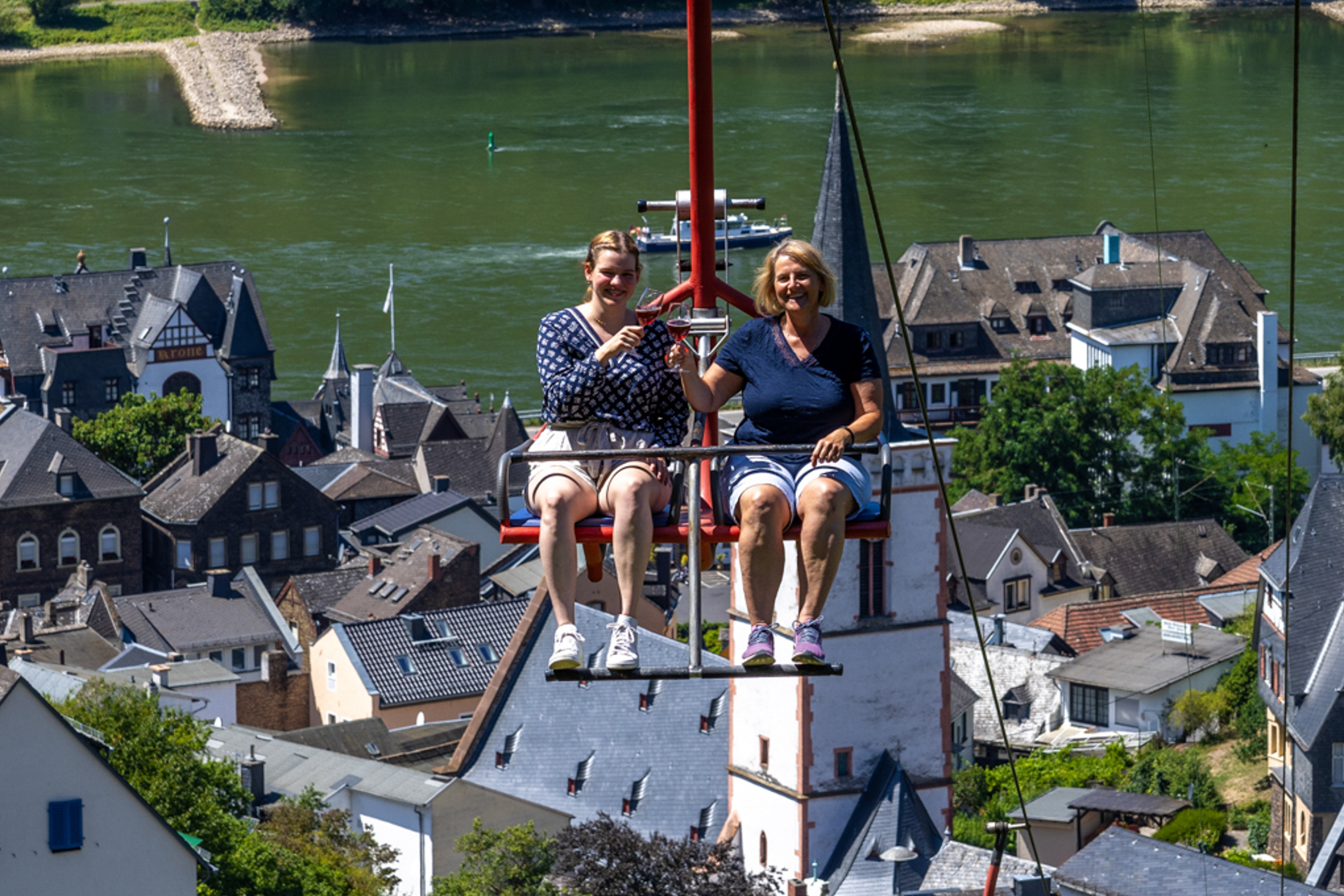 Sessellift 8 Seilbahn Assmannshausen